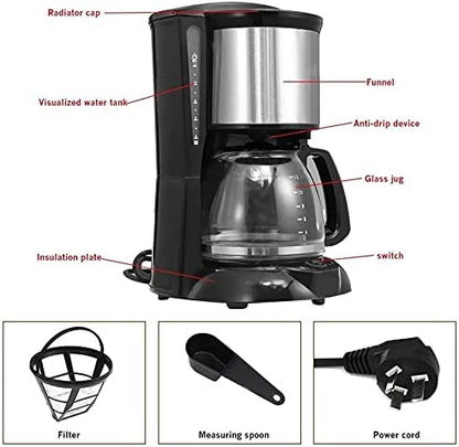 Compact Espresso Coffee Machine – Anti-Drip & Heat Insulation ☕✨