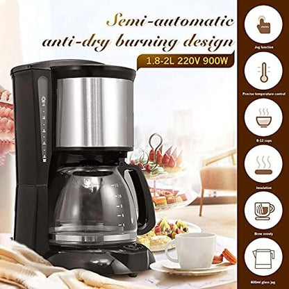 Compact Espresso Coffee Machine – Anti-Drip & Heat Insulation ☕✨