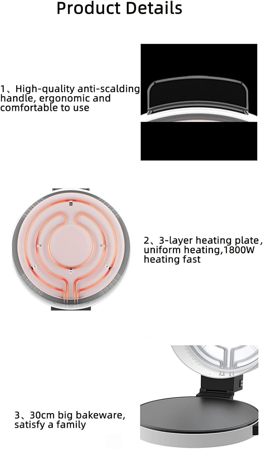 2000W Electric Non-Stick Pizza Maker Oven