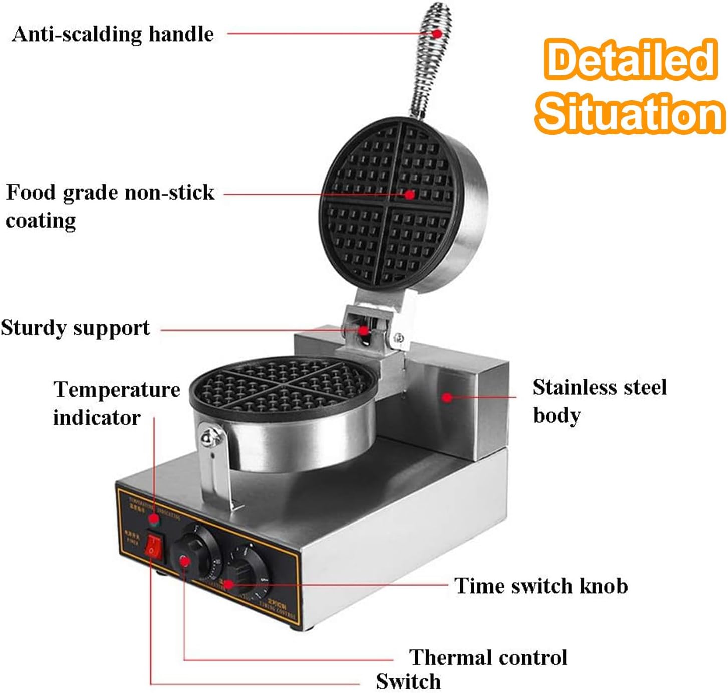 Electric Single-Head Breakfast Sandwich Maker