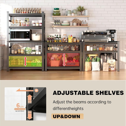 Freestanding Adjustable Kitchen Storage Rack