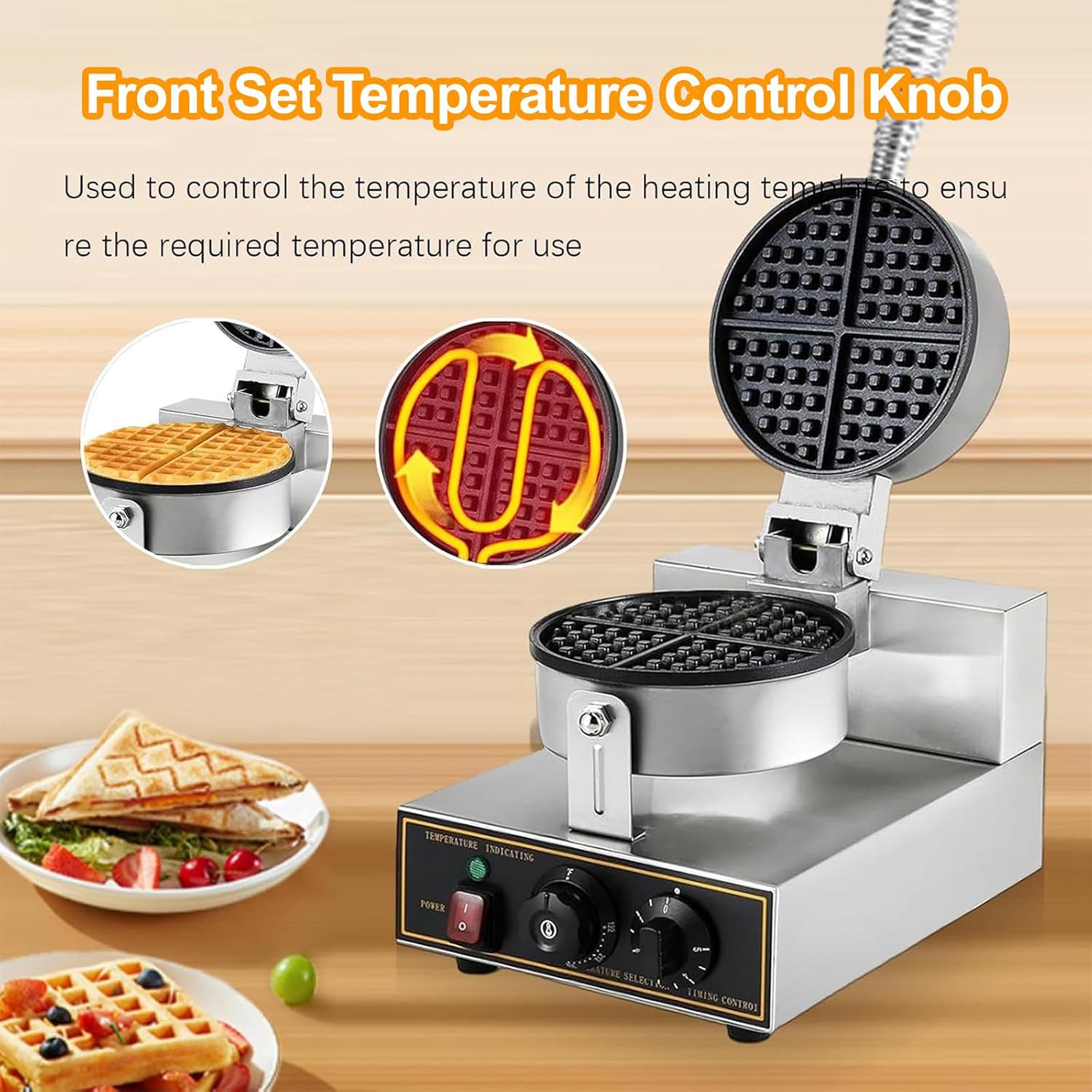 Electric Single-Head Breakfast Sandwich Maker