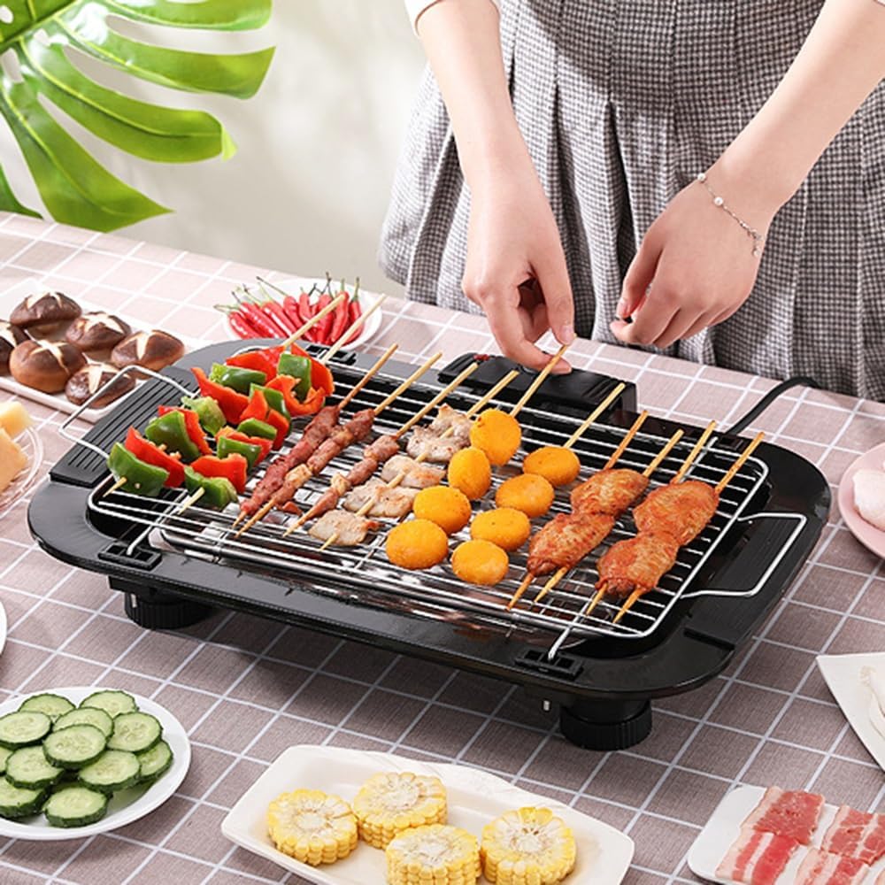 Electric Smokeless Indoor BBQ Grill Machine